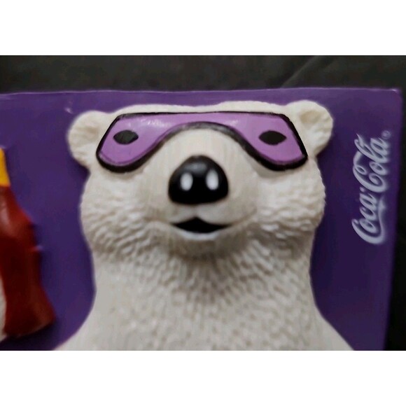 VINTAGE 1996 COCA-COLA 3D Polar Bear  & Bottle Caps COLLECTIBLE MAGNET LOT of 7 - Picture 10 of 16